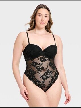 Auden | Lace Balconette Bodysuit